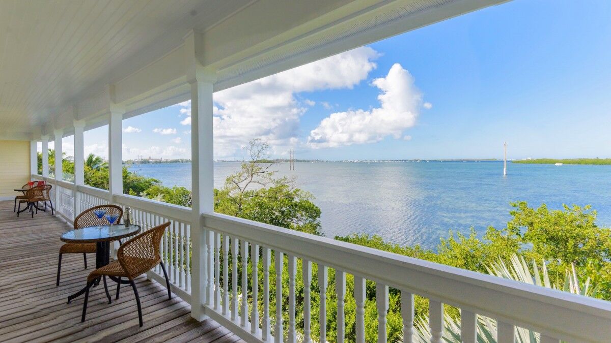 view of water from porch in Key West